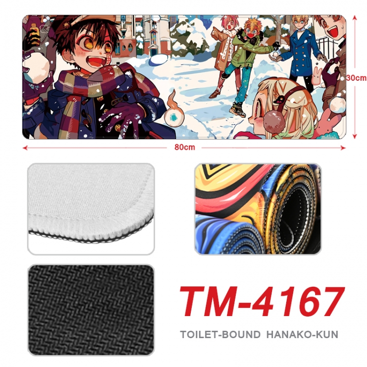 Toilet-bound Hanako-kun Anime peripheral new lock edge mouse pad 80X30cm  