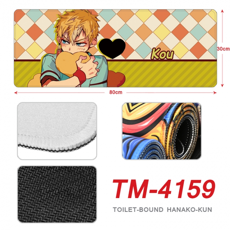 Toilet-bound Hanako-kun Anime peripheral new lock edge mouse pad 80X30cm  