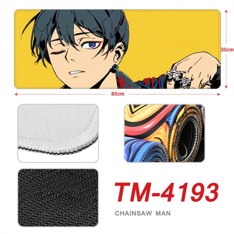 Chainsawman Anime peripheral new lock edge mouse pad 80X30cm  