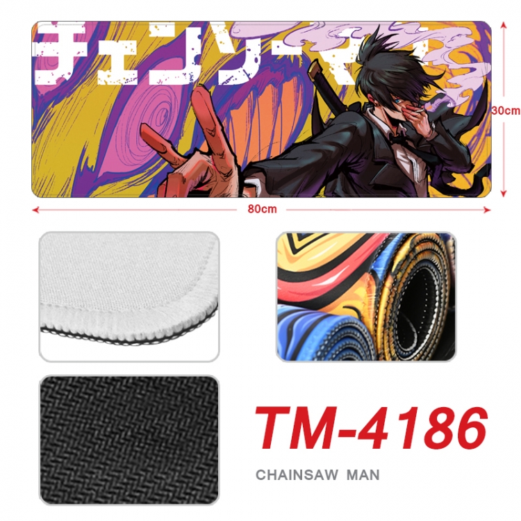 Chainsawman Anime peripheral new lock edge mouse pad 80X30cm  