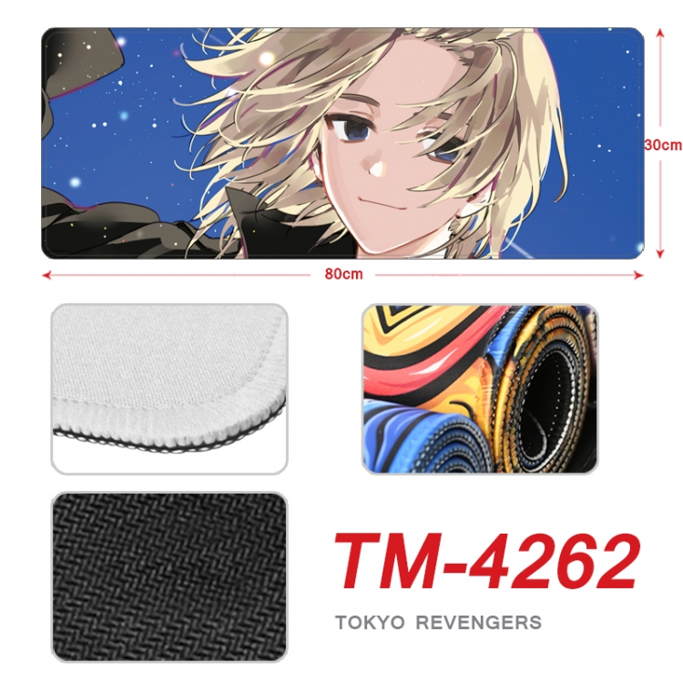 Tokyo Revengers Anime peripheral new lock edge mouse pad 80X30cm  