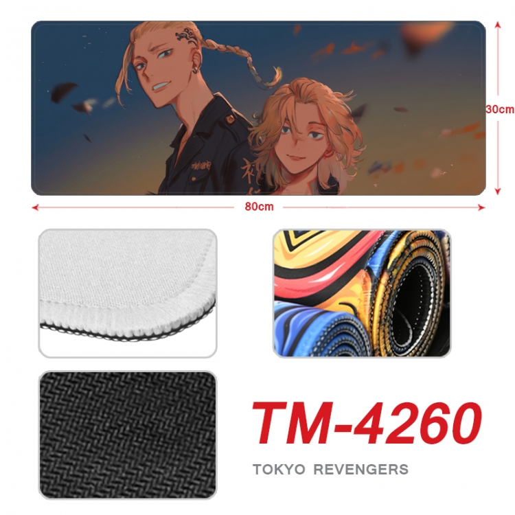 Tokyo Revengers Anime peripheral new lock edge mouse pad 80X30cm  