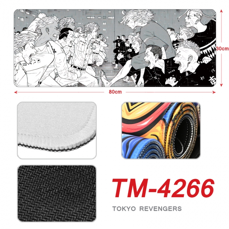 Tokyo Revengers Anime peripheral new lock edge mouse pad 80X30cm  