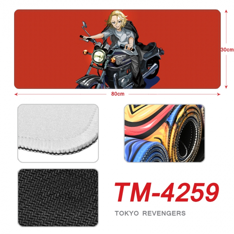 Tokyo Revengers Anime peripheral new lock edge mouse pad 80X30cm  