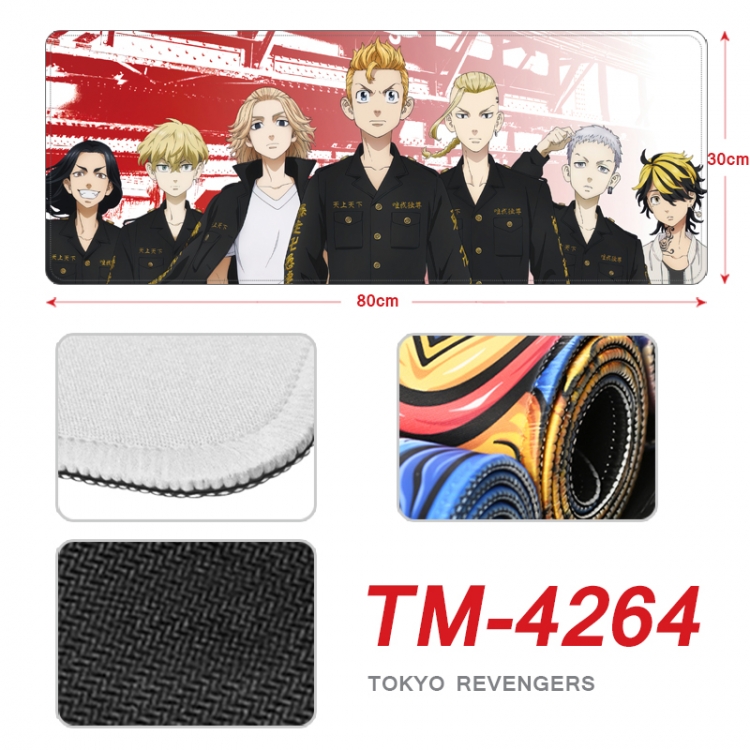 Tokyo Revengers Anime peripheral new lock edge mouse pad 80X30cm  