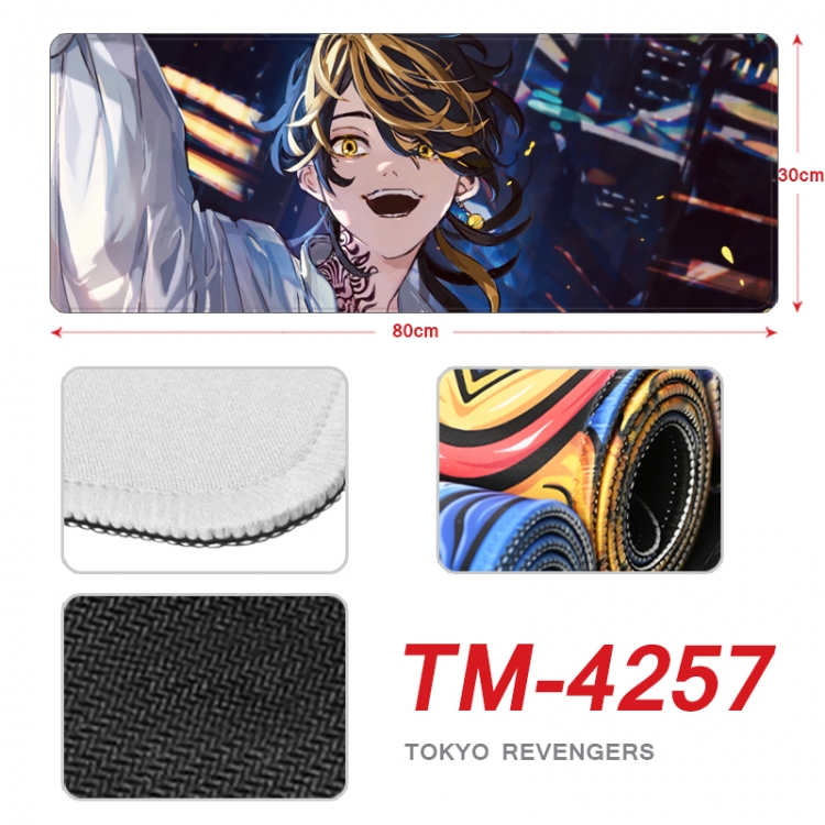 Tokyo Revengers Anime peripheral new lock edge mouse pad 80X30cm  