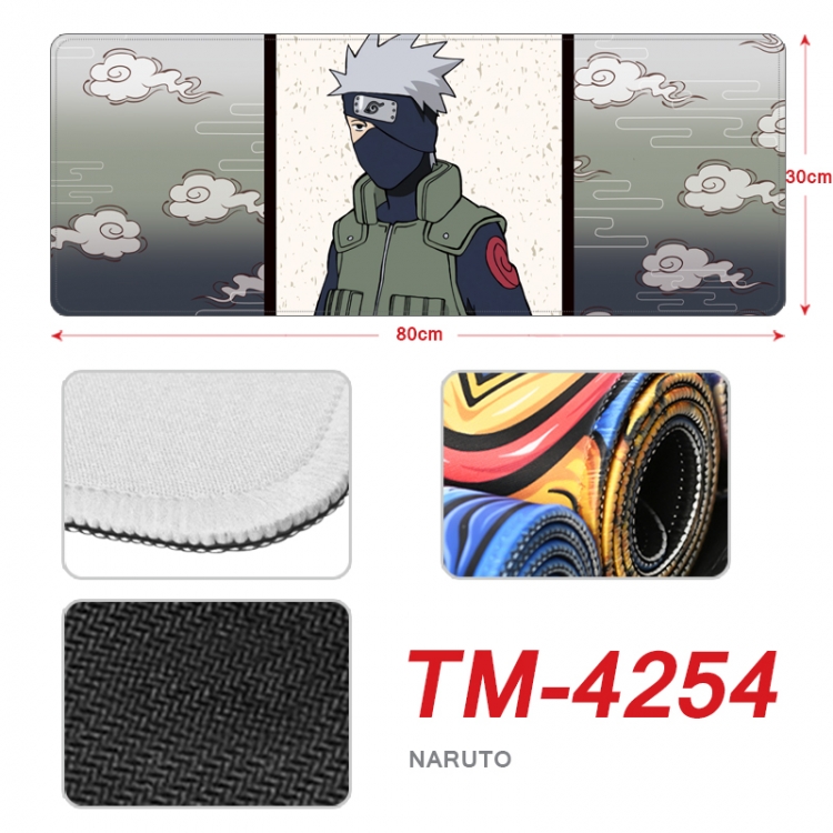 Naruto Anime peripheral new lock edge mouse pad 80X30cm  