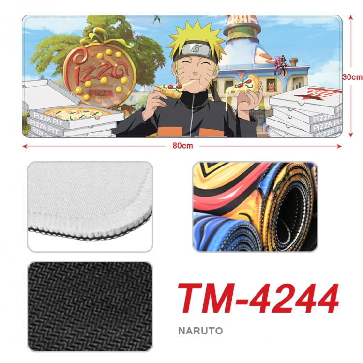 Naruto Anime peripheral new lock edge mouse pad 80X30cm  