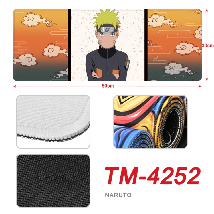 Naruto Anime peripheral new lock edge mouse pad 80X30cm  