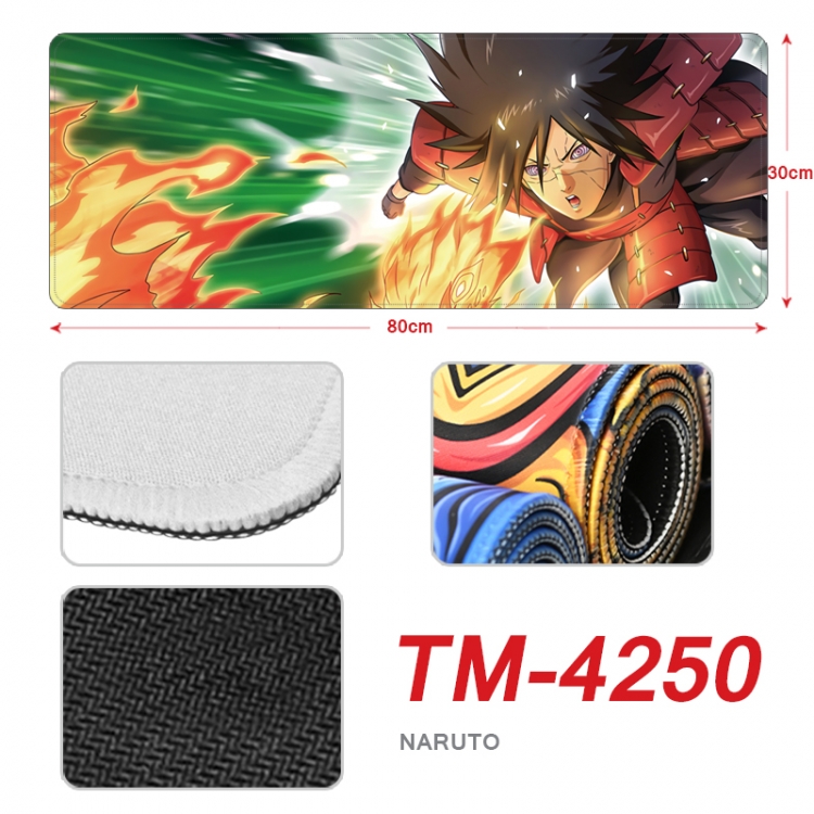 Naruto Anime peripheral new lock edge mouse pad 80X30cm  