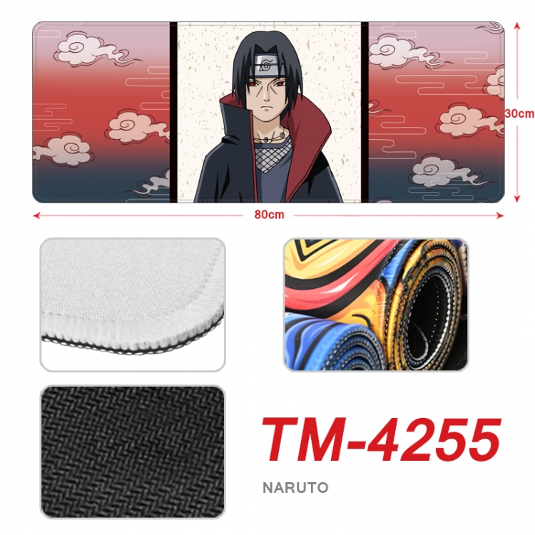 Naruto Anime peripheral new lock edge mouse pad 80X30cm  