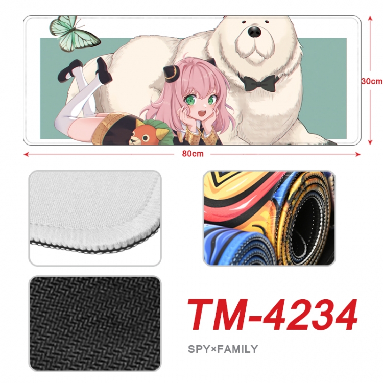 SPY×FAMILY Anime peripheral new lock edge mouse pad 80X30cm  