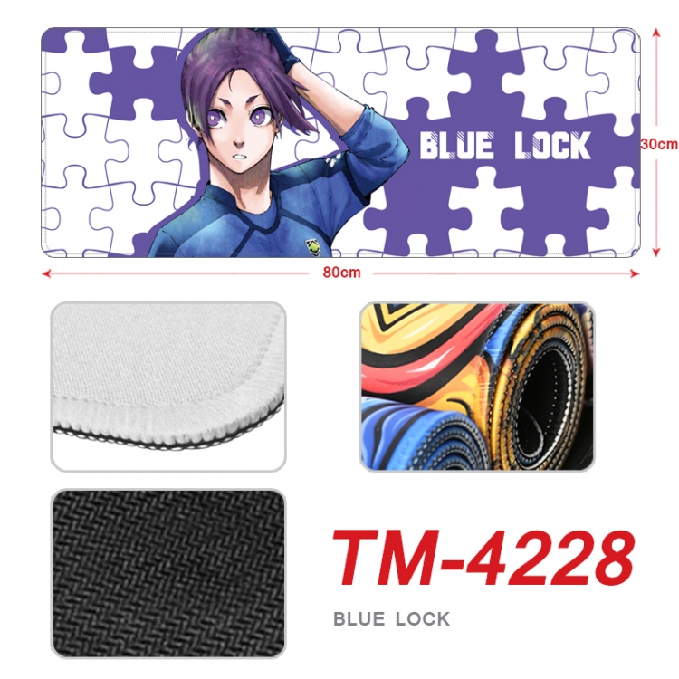 BLUE LOCK Anime peripheral new lock edge mouse pad 80X30cm  