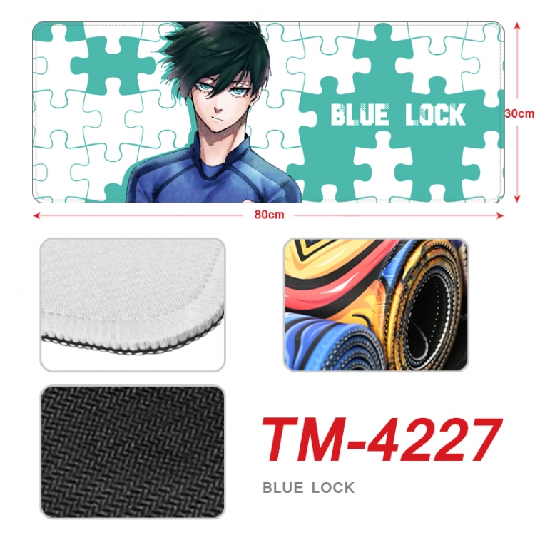 BLUE LOCK Anime peripheral new lock edge mouse pad 80X30cm  