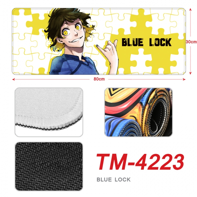 BLUE LOCK Anime peripheral new lock edge mouse pad 80X30cm  