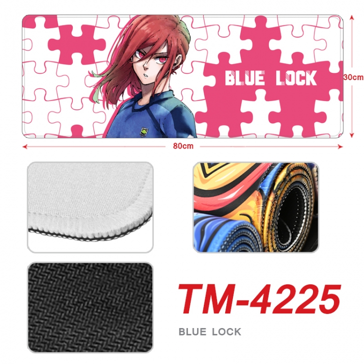 BLUE LOCK Anime peripheral new lock edge mouse pad 80X30cm  