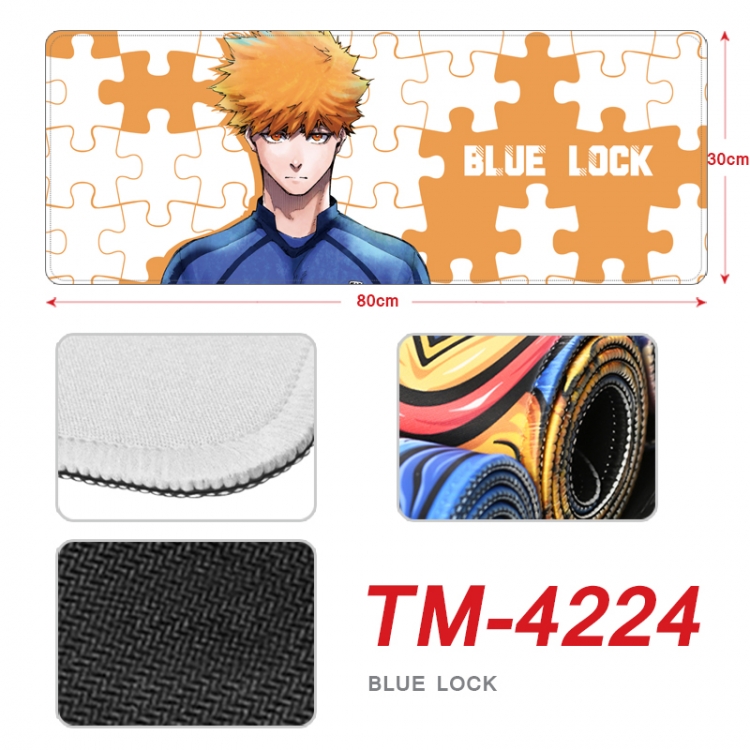 BLUE LOCK Anime peripheral new lock edge mouse pad 80X30cm  