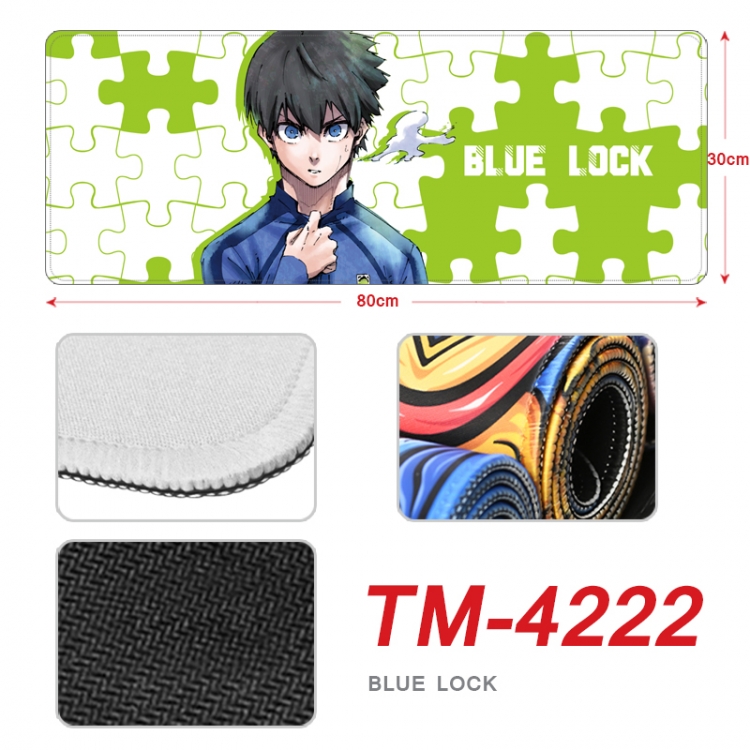 BLUE LOCK Anime peripheral new lock edge mouse pad 80X30cm