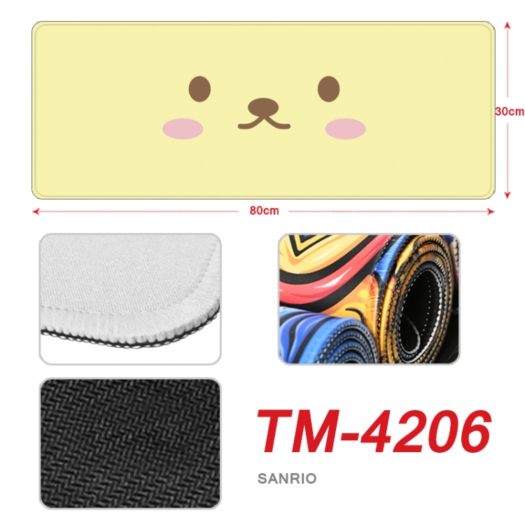 sanrio Anime peripheral new lock edge mouse pad 80X30cm  