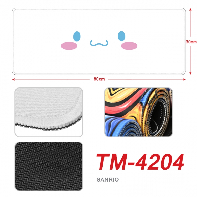 sanrio Anime peripheral new lock edge mouse pad 80X30cm  