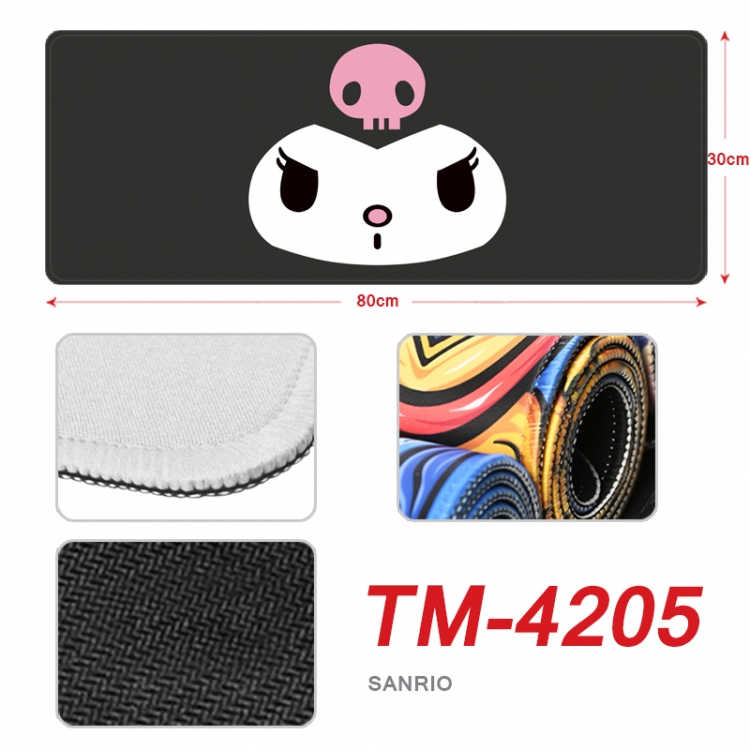 sanrio Anime peripheral new lock edge mouse pad 80X30cm  