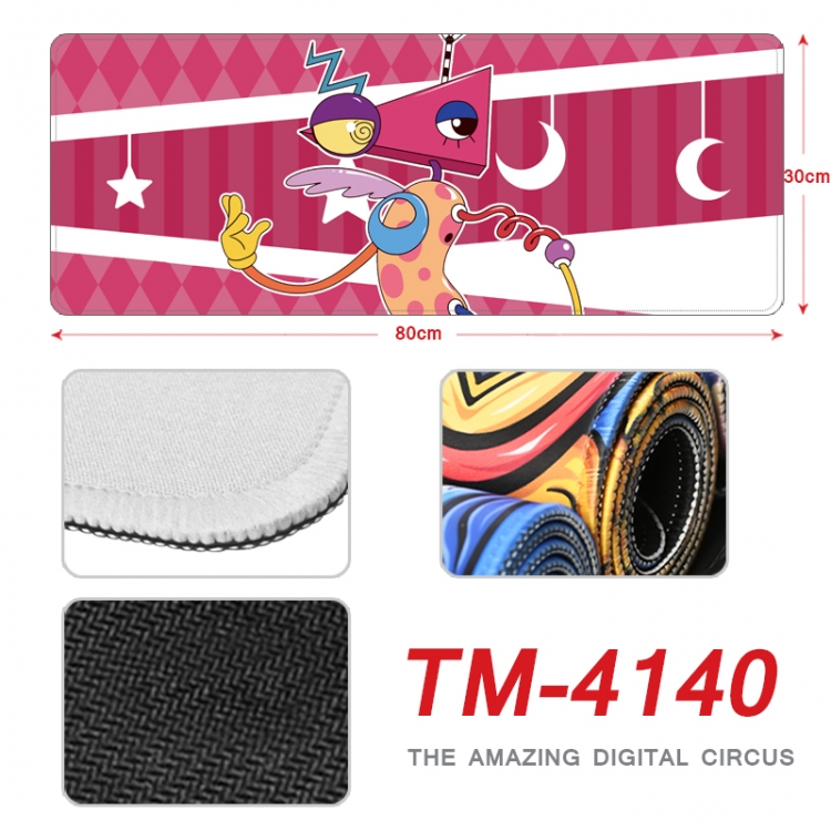 The Amazing Digital Circus Anime peripheral new lock edge mouse pad 80X30cm  