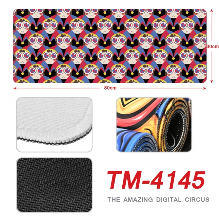 The Amazing Digital Circus Anime peripheral new lock edge mouse pad 80X30cm  