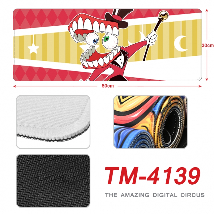 The Amazing Digital Circus Anime peripheral new lock edge mouse pad 80X30cm  