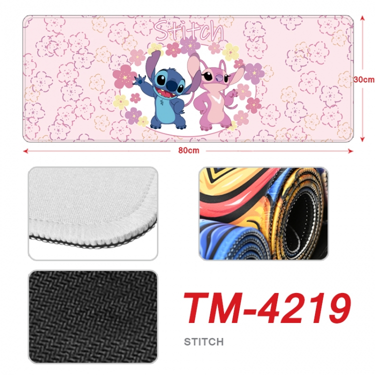 Lilo & Stitch Anime peripheral new lock edge mouse pad 80X30cm