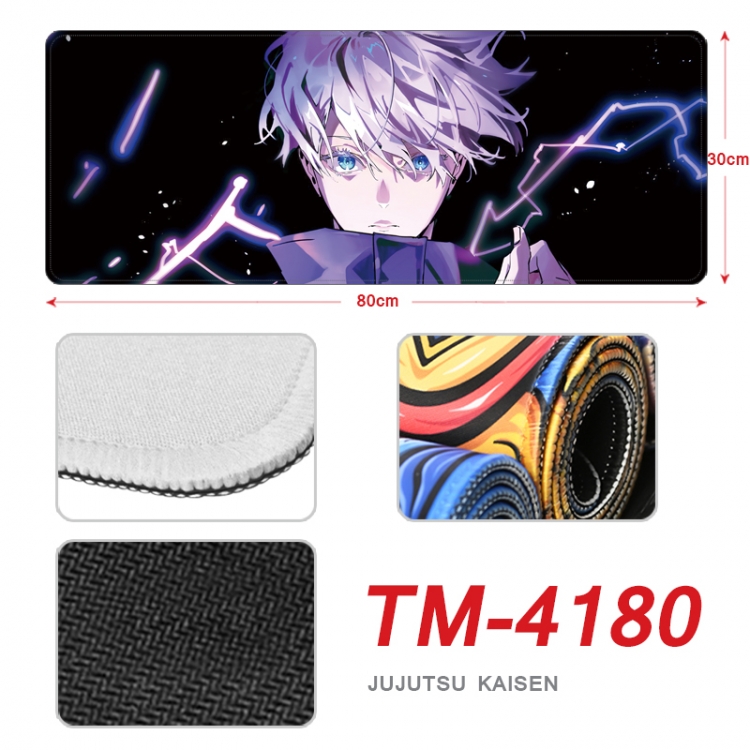 Jujutsu Kaisen Anime peripheral new lock edge mouse pad 80X30cm  