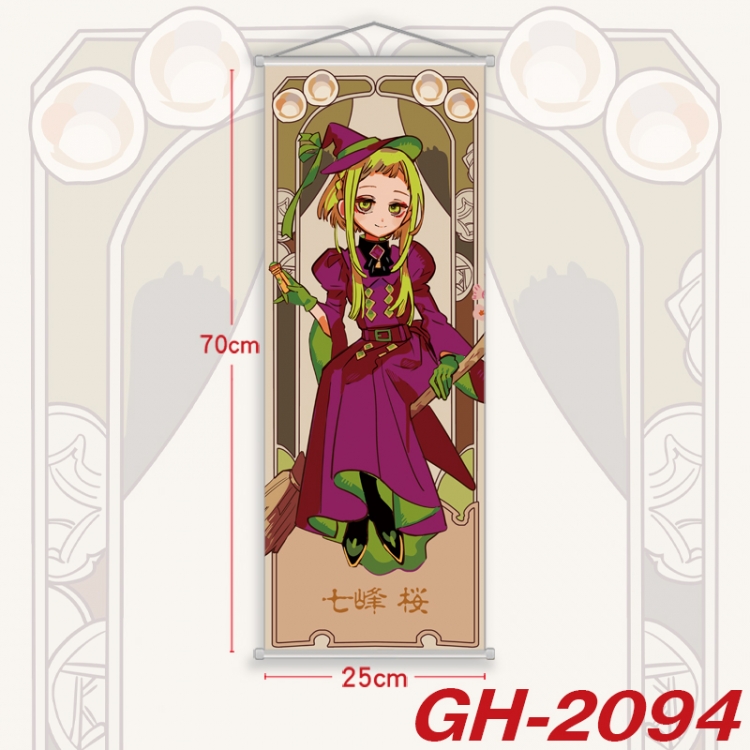 Toilet-bound Hanako-kun Plastic Rod Cloth Small Hanging Canvas Painting Wall Scroll 25x70cm price for 5 pcs
