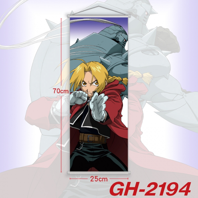 Fullmetal Alchemist Plastic Rod Cloth Small Hanging Canvas Painting Wall Scroll 25x70cm price for 5 pcs