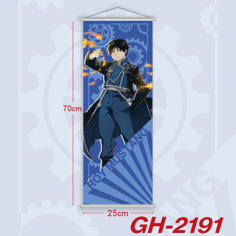 Fullmetal Alchemist Plastic Rod Cloth Small Hanging Canvas Painting Wall Scroll 25x70cm price for 5 pcs