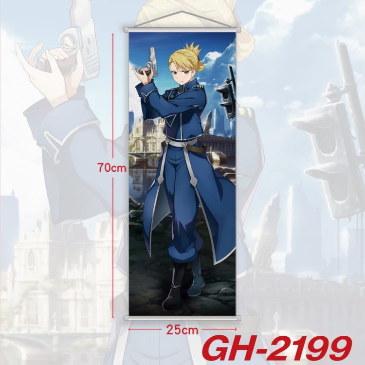 Fullmetal Alchemist Plastic Rod Cloth Small Hanging Canvas Painting Wall Scroll 25x70cm price for 5 pcs