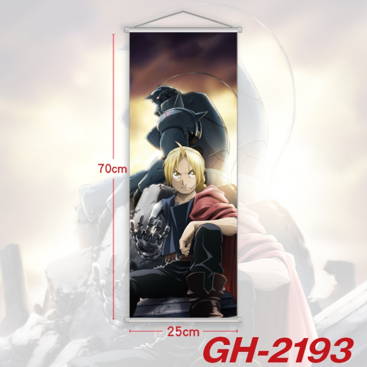 Fullmetal Alchemist Plastic Rod Cloth Small Hanging Canvas Painting Wall Scroll 25x70cm price for 5 pcs