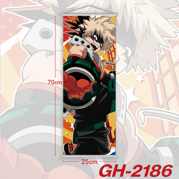 My Hero Academia Plastic Rod Cloth Small Hanging Canvas Painting Wall Scroll 25x70cm price for 5 pcs