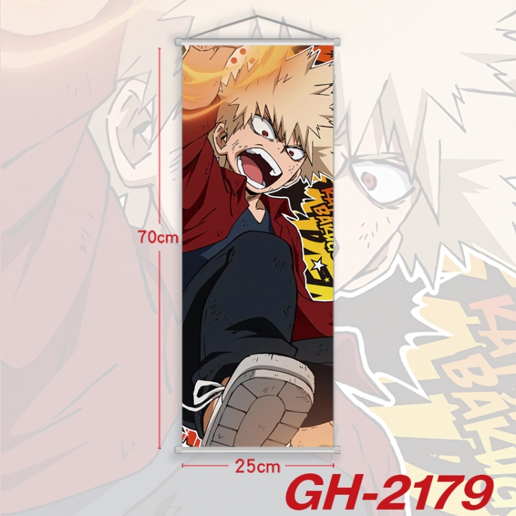 My Hero Academia Plastic Rod Cloth Small Hanging Canvas Painting Wall Scroll 25x70cm price for 5 pcs