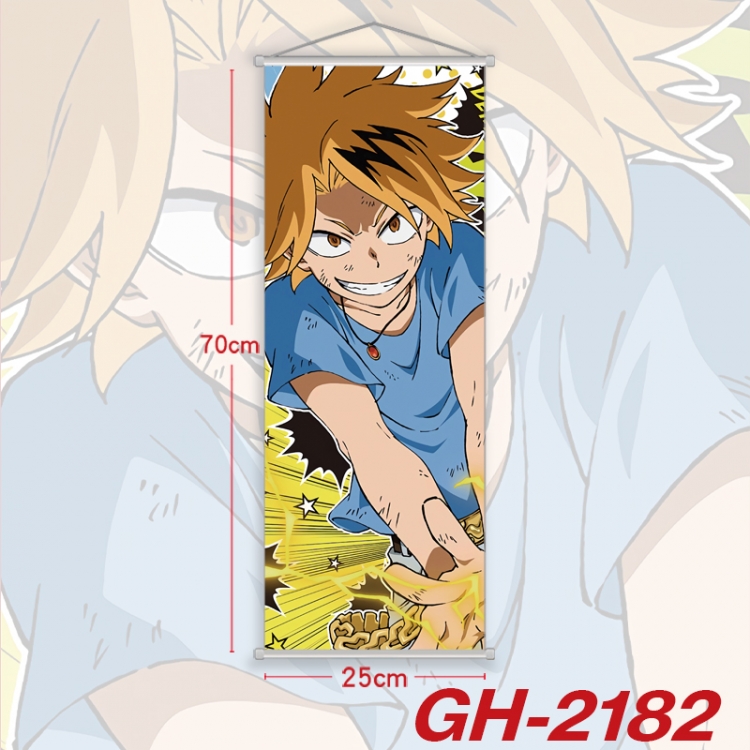My Hero Academia Plastic Rod Cloth Small Hanging Canvas Painting Wall Scroll 25x70cm price for 5 pcs