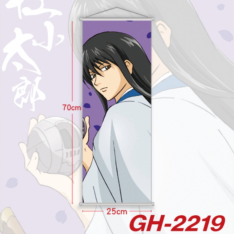Gintama Plastic Rod Cloth Small Hanging Canvas Painting Wall Scroll 25x70cm price for 5 pcs