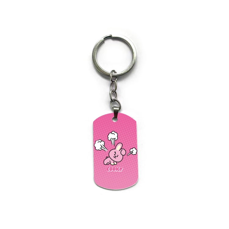 BTS Anime double-sided full-color printed keychain price for 5 pcs