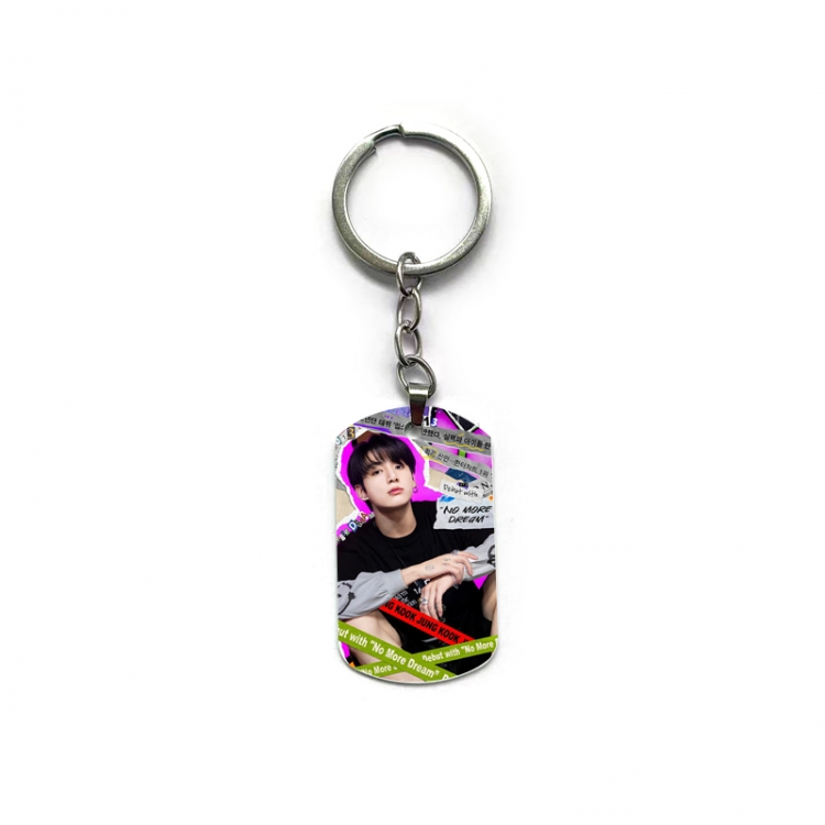 BTS Anime double-sided full-color printed keychain price for 5 pcs