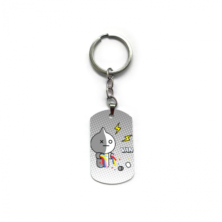 BTS Anime double-sided full-color printed keychain price for 5 pcs