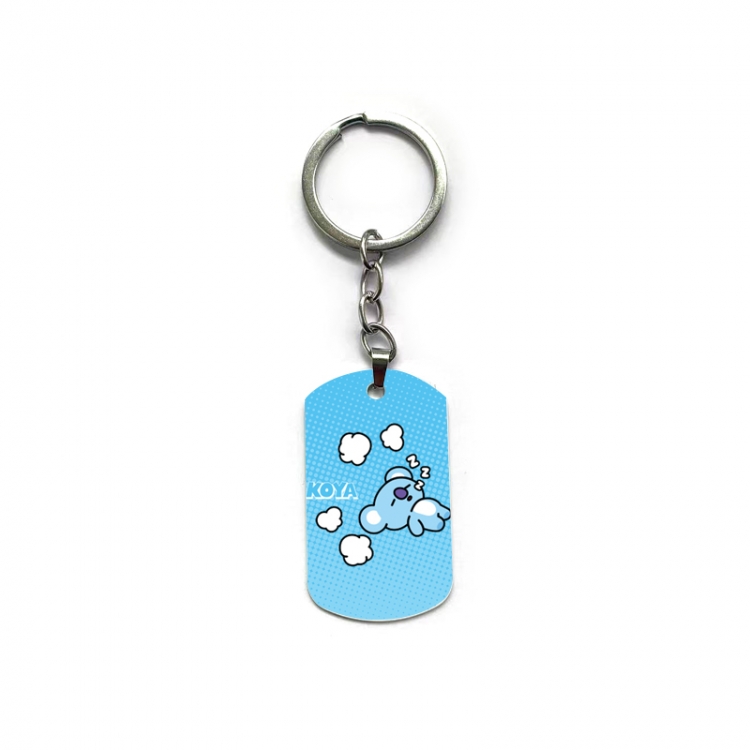 BTS Anime double-sided full-color printed keychain price for 5 pcs