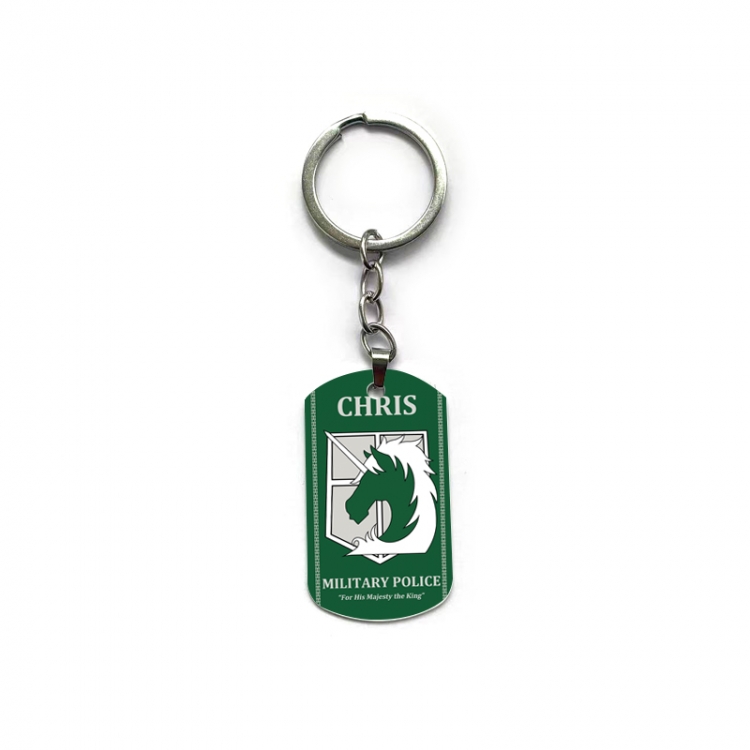 Shingeki no Kyojin Anime double-sided full-color printed keychain price for 5 pcs