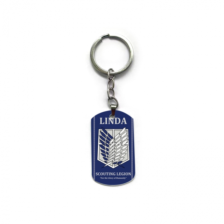 Shingeki no Kyojin Anime double-sided full-color printed keychain price for 5 pcs