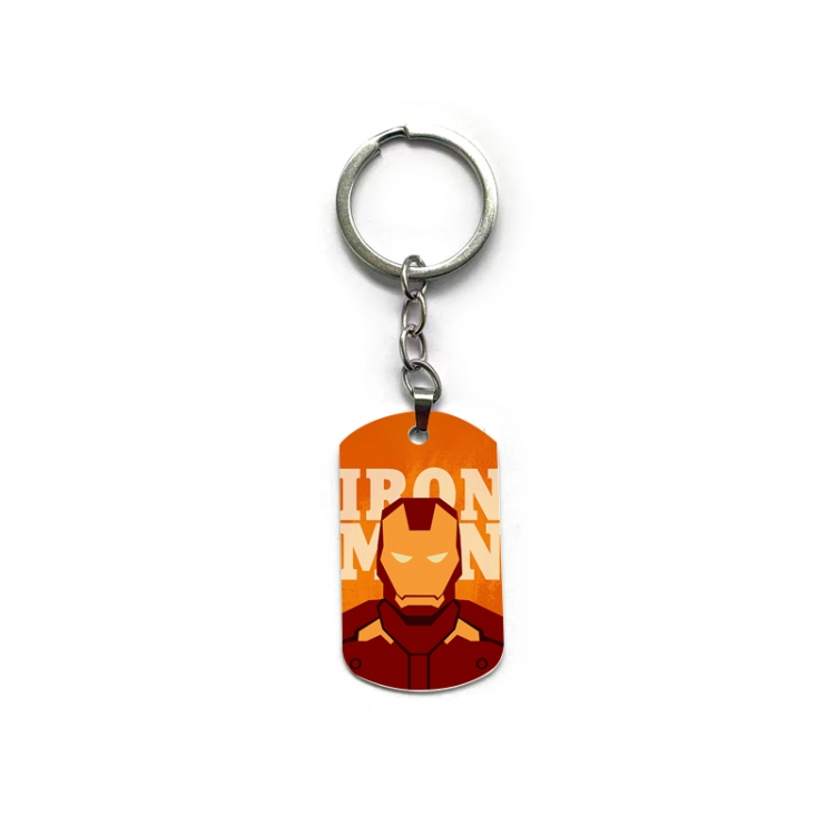  Iron Man Anime double-sided full-color printed keychain price for 5 pcs