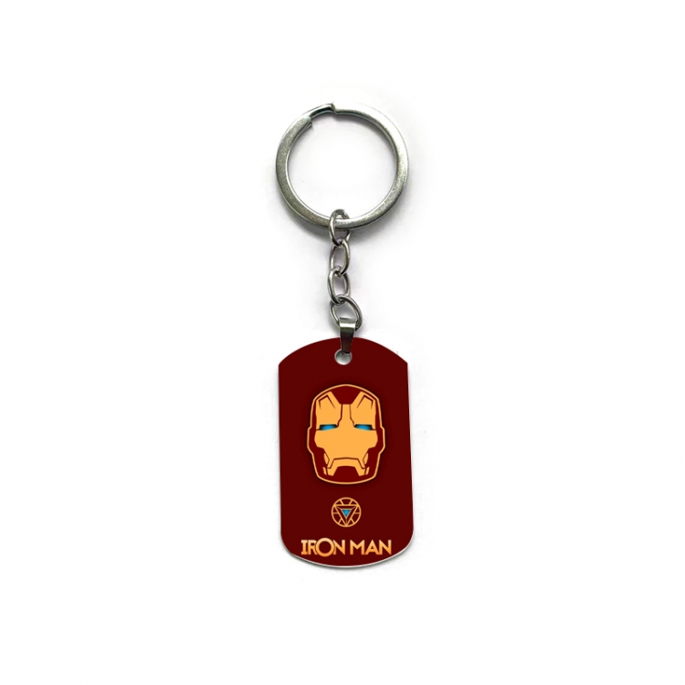  Iron Man Anime double-sided full-color printed keychain price for 5 pcs