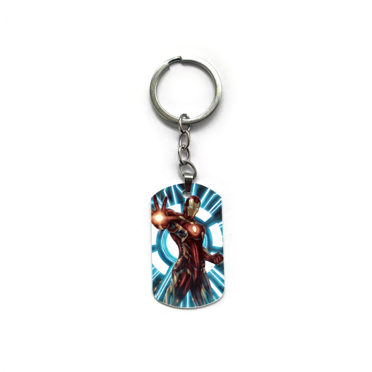  Iron Man Anime double-sided full-color printed keychain price for 5 pcs