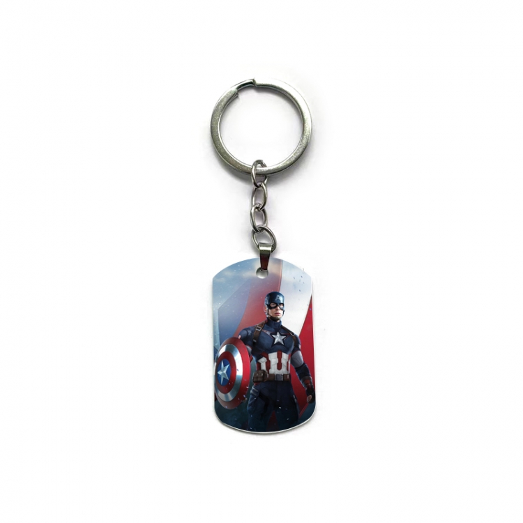 Captain America Anime double-sided full-color printed keychain price for 5 pcs