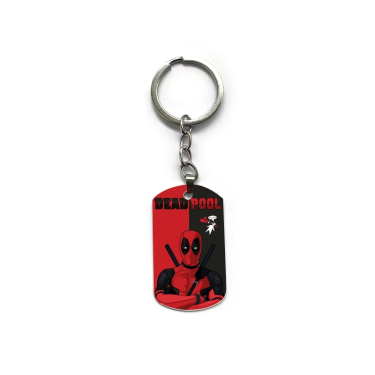 Deadpool Anime double-sided full-color printed keychain price for 5 pcs